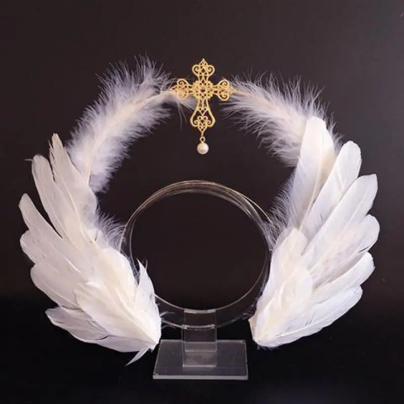 Virgin Mary Halo Queen Tiara – Angel Wings Gothic Lolita Headband