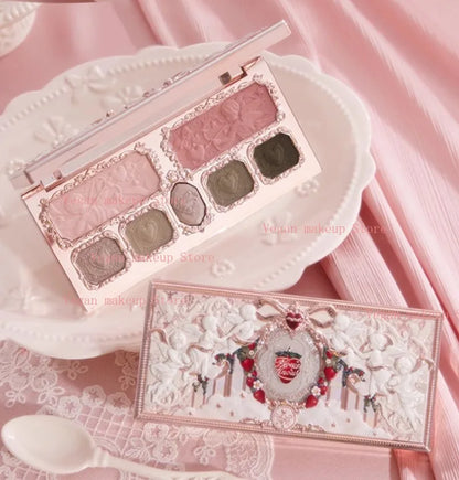 FlowerKnows Strawberry Cupid Complexion Palette – Blush, Glow, &amp; Radiate Romance