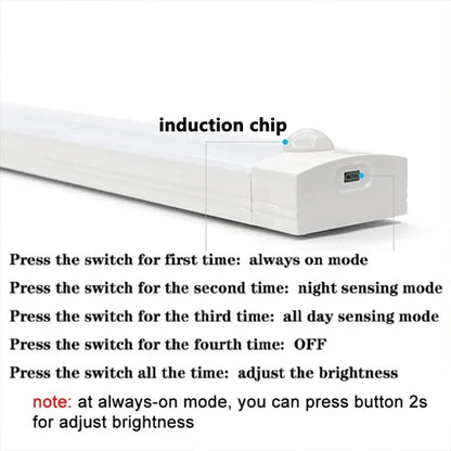 PIR Motion Sensor LED Under Cabinet Lamp – Rechargeable & Dimmable