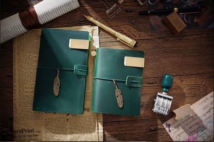 Genuine Leather Refillable Travel Journal – Handmade Retro Diary & Sketchbook