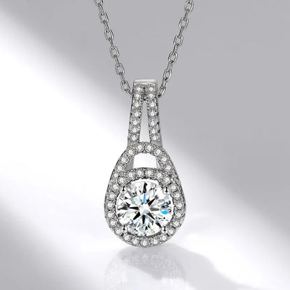 CC Cubic Zirconia Water Drop Pendant Necklace