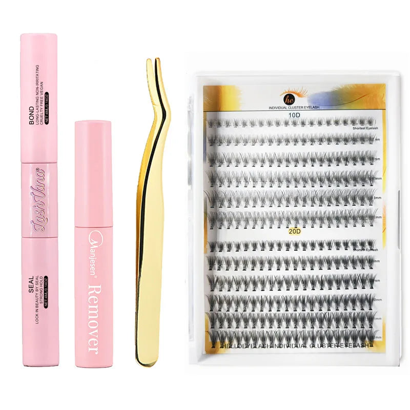 240PCS DIY Lash Cluster Extension Kit – Salon Look, At-Home Ease