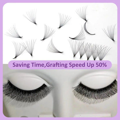 Premade Volume Lash Fans – 3D–20D C Curl (8–15mm)