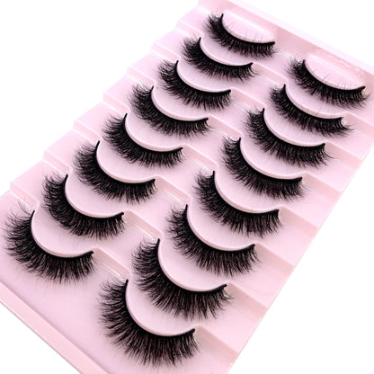 3D Mink-Effect False Eyelash Set – Soft, Fluffy &amp; Full of Volume