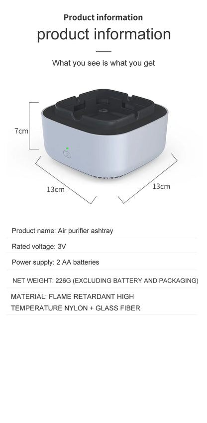 Smart Air Purifier Tray – Portable Anion Purification Gadget for Home & Car