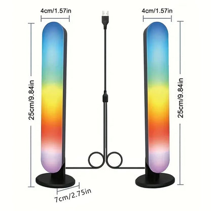 Smart RGB LED Strip Lights with Remote Control – Music Sync Light Bar for Room Atmosphere