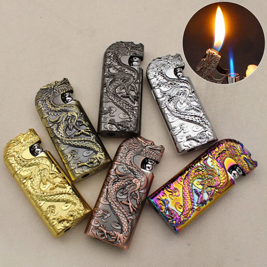 Magics Dual Flame Dragon Lighter – Refillable Metal