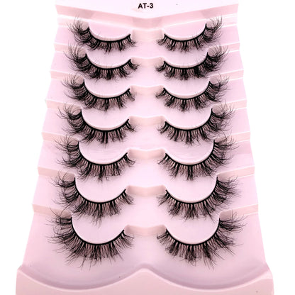 3D Mink-Effect False Eyelash Set – Soft, Fluffy &amp; Full of Volume