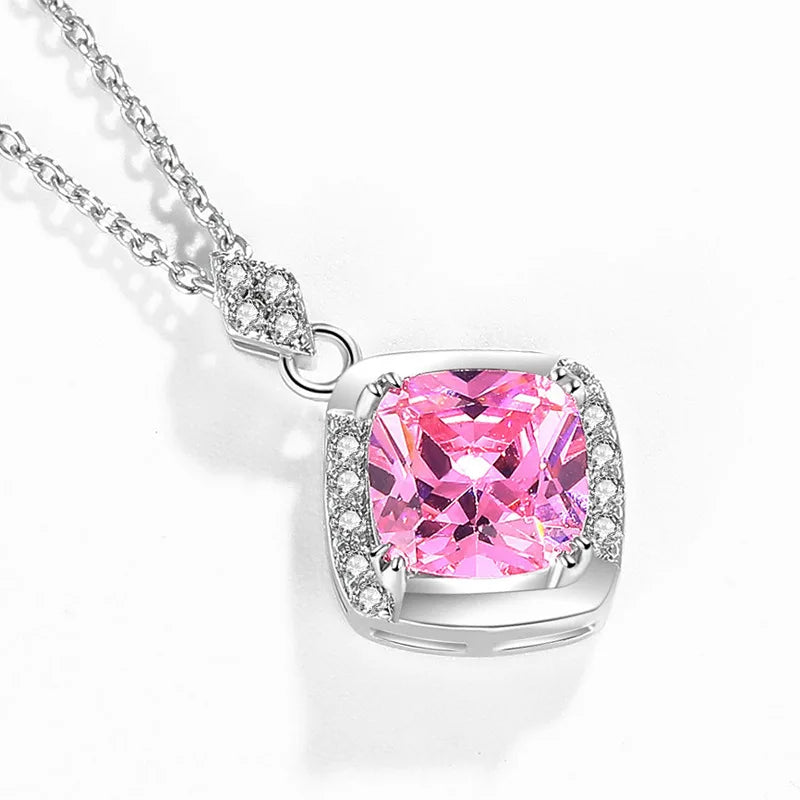 CC Cubic Zirconia Water Drop Pendant Necklace