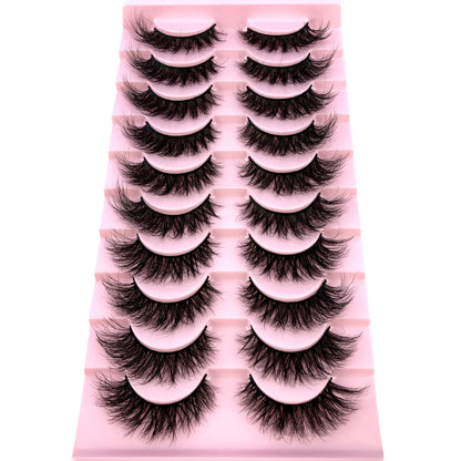 3D Mink-Effect False Eyelash Set – Soft, Fluffy &amp; Full of Volume