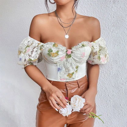 Women’s Underbust Bustier Camis – Sexy Crop Top Lingerie Streetwear