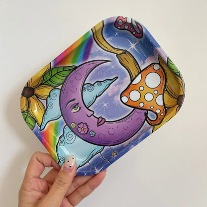 7×5.5 Inch Portable Rolling Tray