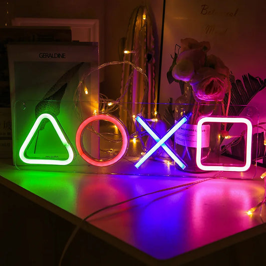 Custom Game Icon Neon Sign – LED Wall Light for Room & Gaming Decor