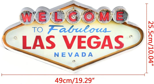 Welcome to Fabulous Las Vegas Metal Neon Sign