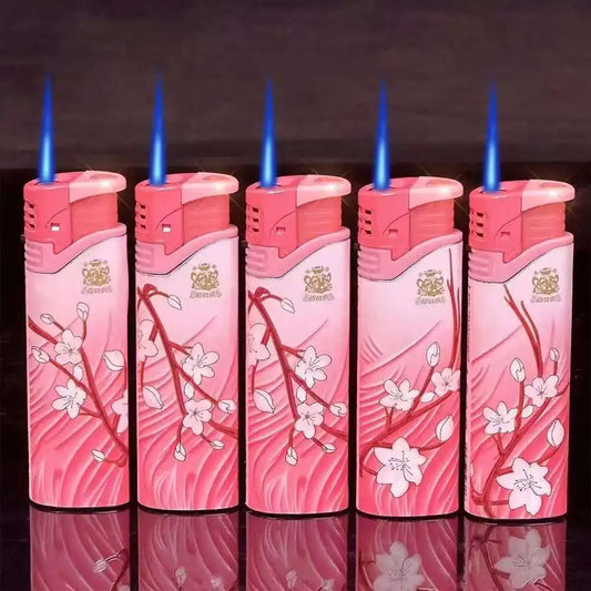 5PCS Jet Torch Flame Lighter Set – Windproof Refillable Butane Gadgets