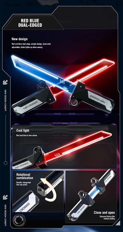 Double-Bladed Light Sword Toy