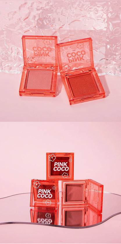 🌸 PINKCOCO Fine Shimmer Tipsy Blush – Multi-Use Soft Mist Glow