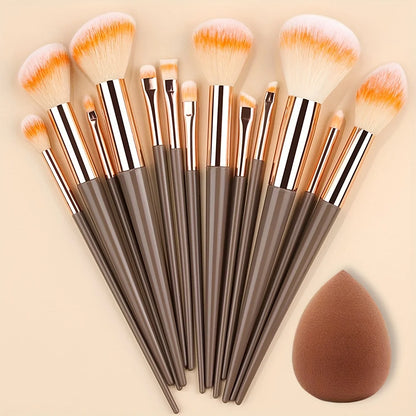 Professional Makeup Brush Set – 13pcs / 33pcs with Sponges & Tools