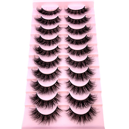 3D Mink-Effect False Eyelash Set – Soft, Fluffy &amp; Full of Volume
