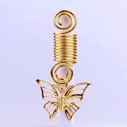 5pcs Butterfly Hair Beads
