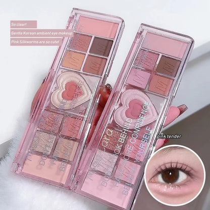 Love Heart 12-Color Pink Eyeshadow Palette