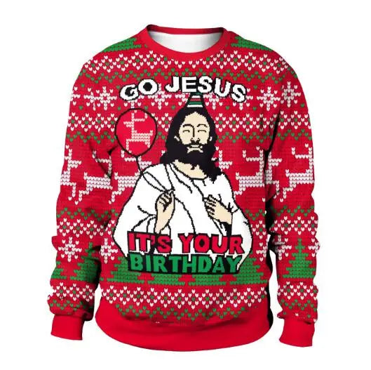 3D Funny Green Ugly Christmas Sweater – Women’s Holiday Party Jumper 2025