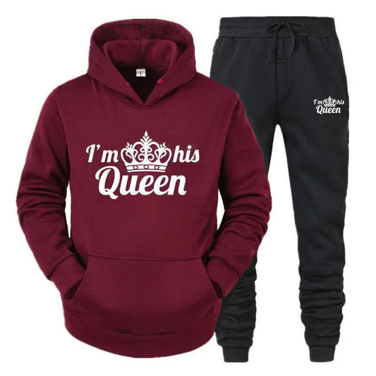 Women’s Queen Tracksuit – 2-Piece Hoodie & Sweatpants Set