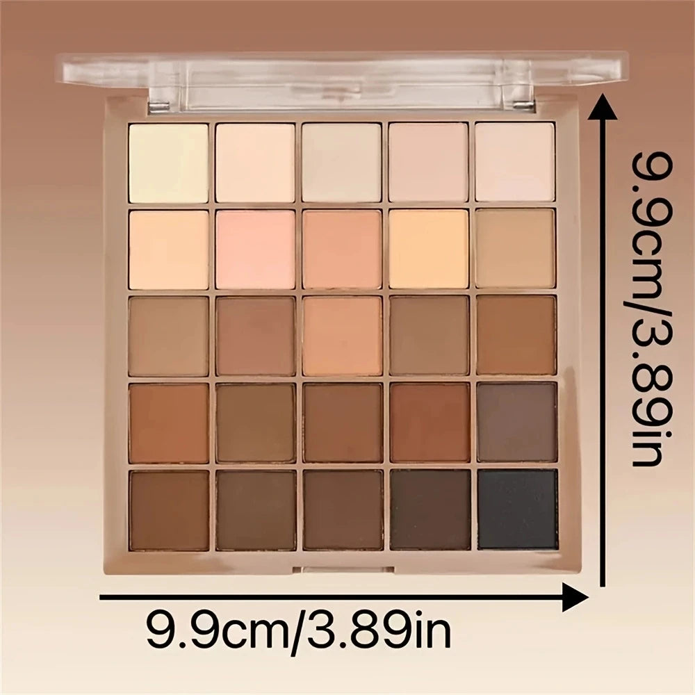 25-Color Neutral Earth Tone Eyeshadow Palette