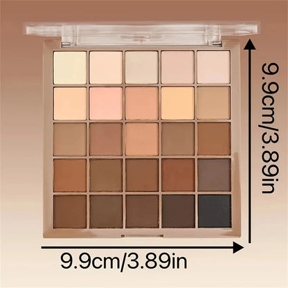 25-Color Neutral Earth Tone Eyeshadow Palette