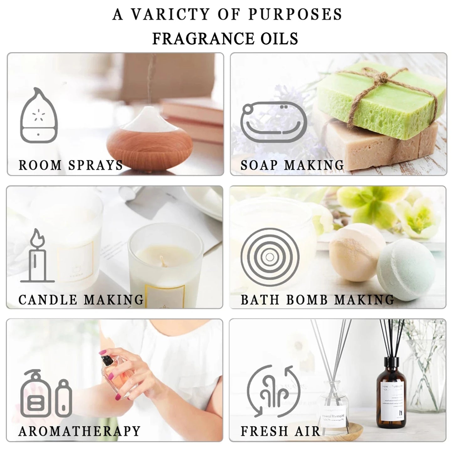 PHATOIL Aromatherapy Essential Oil – 30ml Single Scents