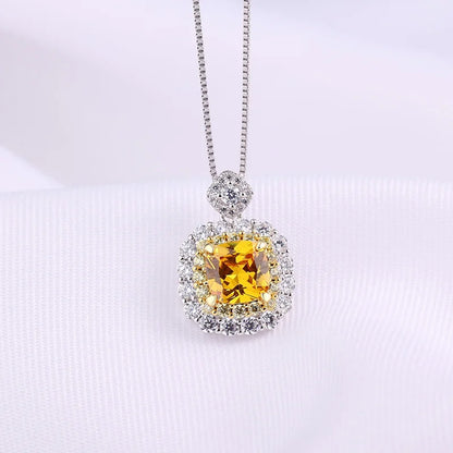 CC Cubic Zirconia Water Drop Pendant Necklace