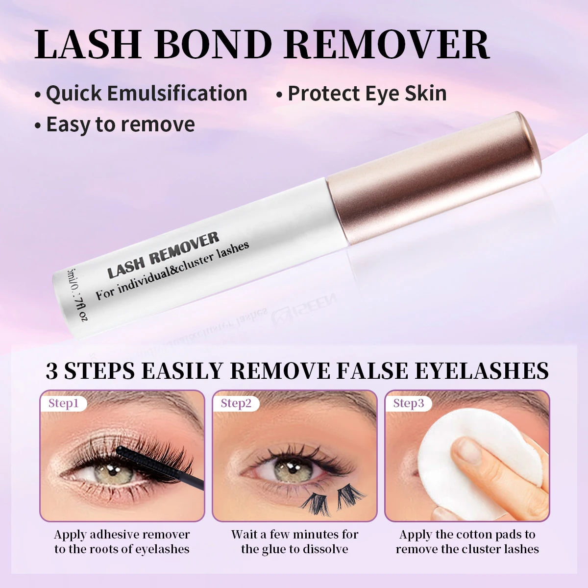 DIY Eyelash Extension Kit – Complete Cluster Lash Set with Bond, Seal & Tools