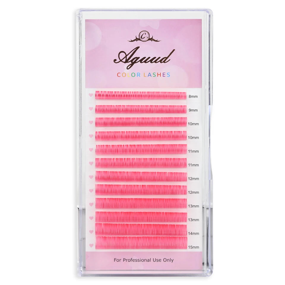 Glow-in-the-Dark Neon UV Lash Extensions – Fluorescent Color Faux Mink D Curl