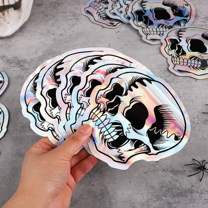 Halloween Skull Candy Bags – Self-Sealing Party Favor Pouches (10–100pcs)