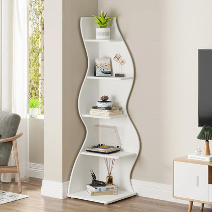 5-Tier Corner Bookshelf