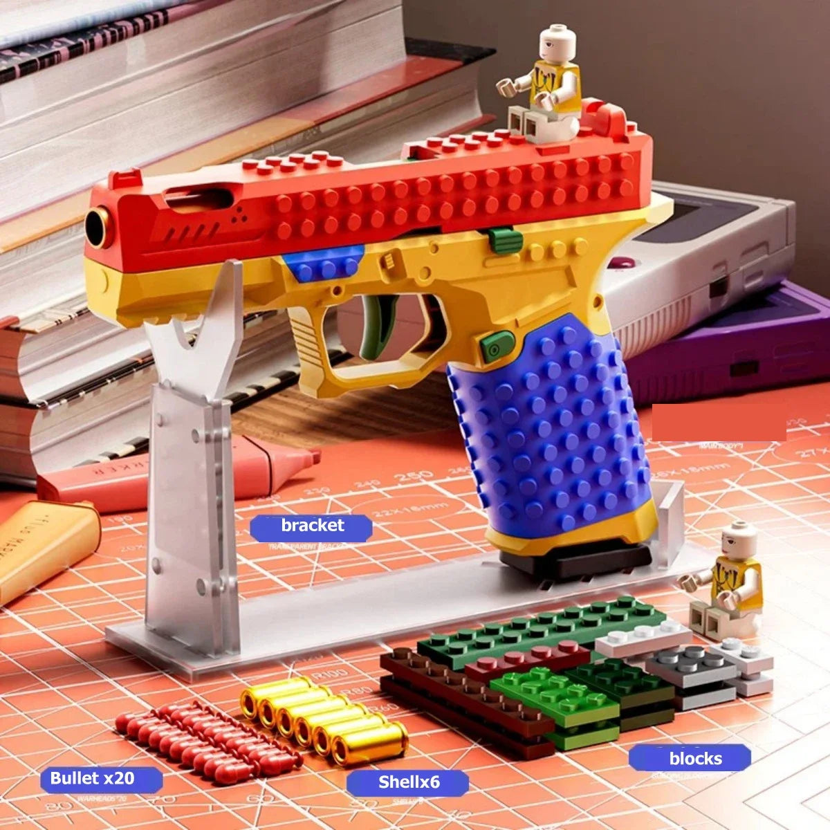 Hanging Toy Block Pistol