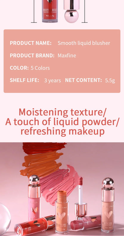 Long-Lasting Liquid Blush – Lightweight, Smudge-Proof & Highly Pigmented