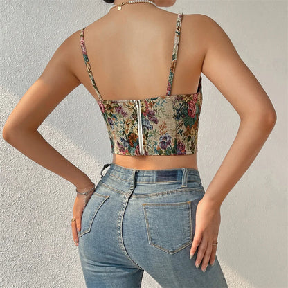 Women’s Underbust Bustier Camis – Sexy Crop Top Lingerie Streetwear