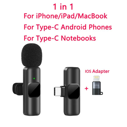 Wireless Lavalier Microphone – Pro Audio, Plug-and-Play Simplicity