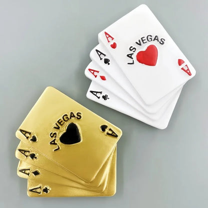 Las Vegas Playing Cards Fridge Magnet