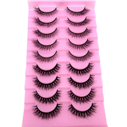 3D Mink-Effect False Eyelash Set – Soft, Fluffy &amp; Full of Volume