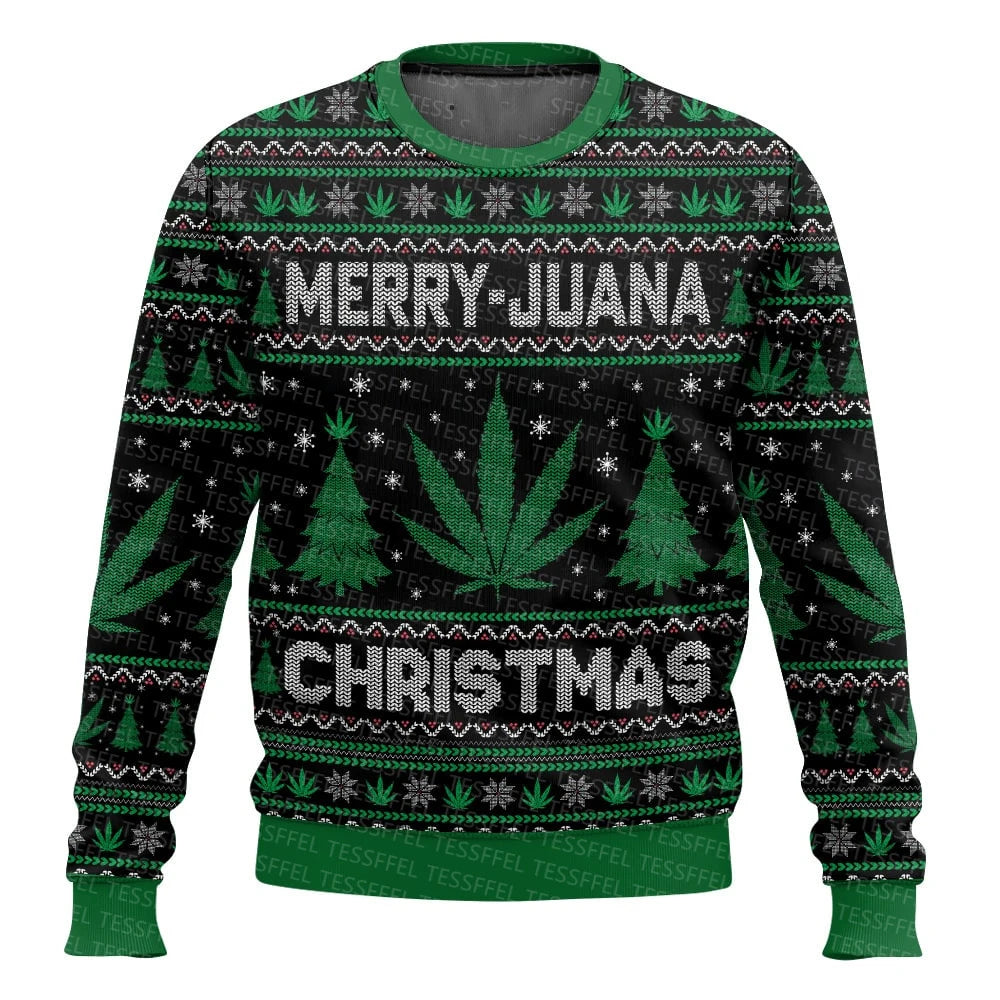 Cosplay Santa Claus Ugly Christmas Sweater – 3D Print Harajuku Graffiti Pullover