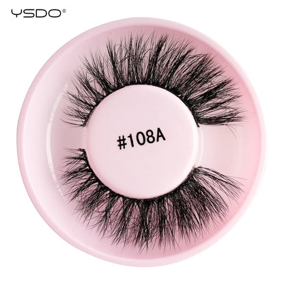 Wispy 3D Mink False Eyelashes – Natural Long, Fluffy & Reusable Strip Lashes (1 Pair)