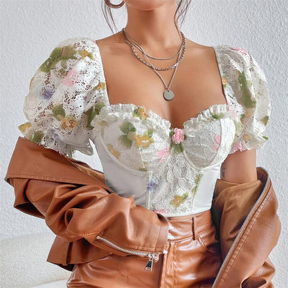 Women’s Underbust Bustier Camis – Sexy Crop Top Lingerie Streetwear