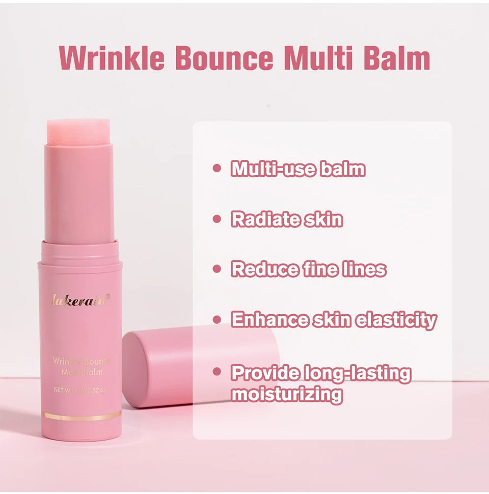 Collagen Multi Balm Stick – Moisturizing & Wrinkle-Bounce Korean Skincare Balm 🌸✨