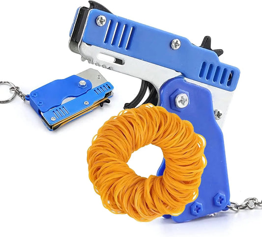 Mini Folding Rubber Band Launcher