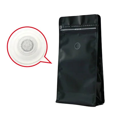 Block Bottom Stand-Up Coffee Pouch – Aluminum Foil Ziplock with Valve