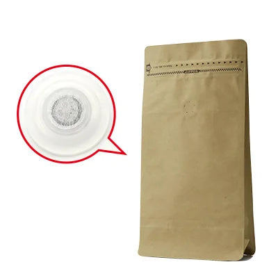 Block Bottom Stand-Up Coffee Pouch – Aluminum Foil Ziplock with Valve
