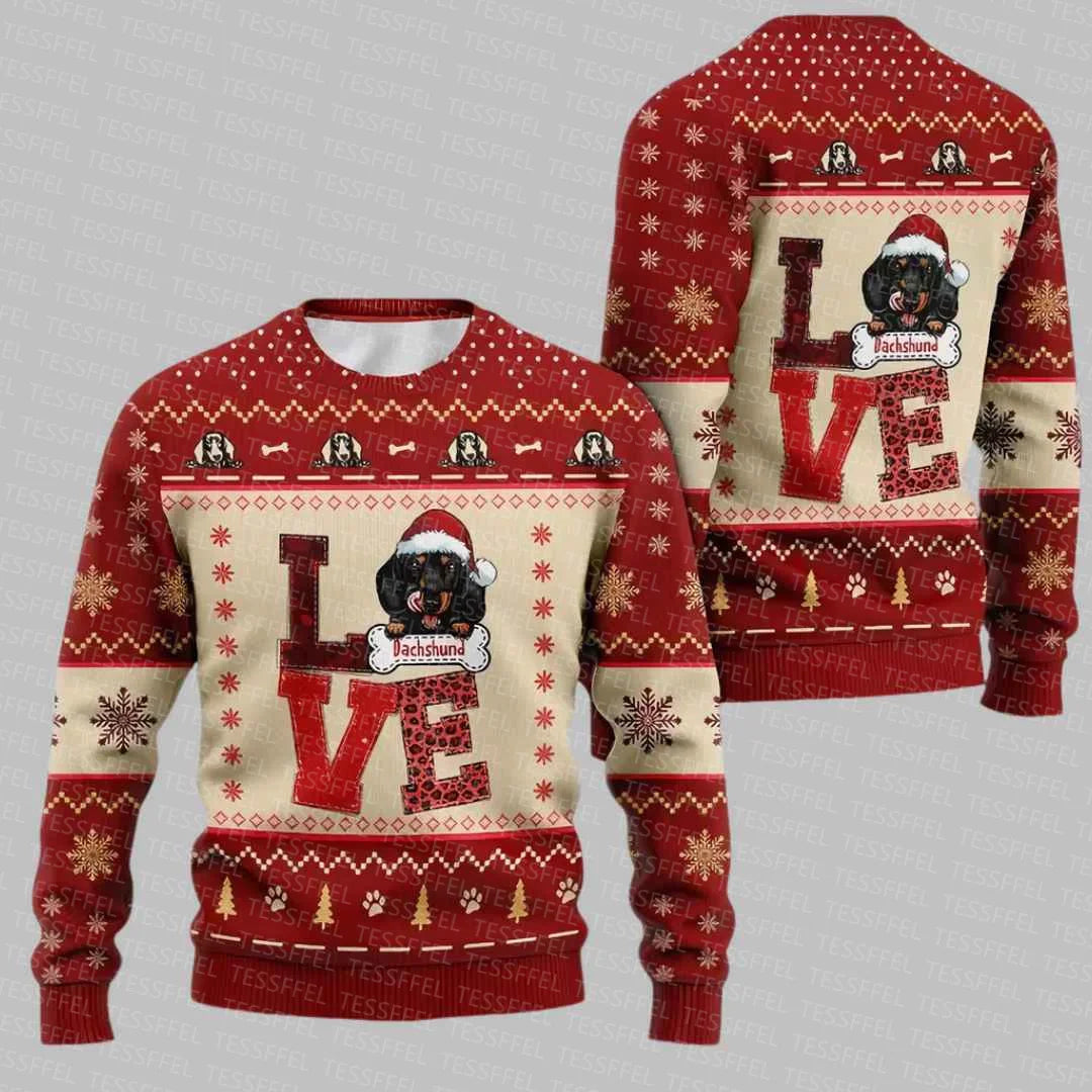Cosplay Santa Claus Ugly Christmas Sweater – 3D Print Harajuku Graffiti Pullover