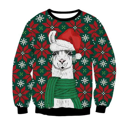 3D Funny Christmas Sweater – Green Holiday Jumper for Party & Festive Wear